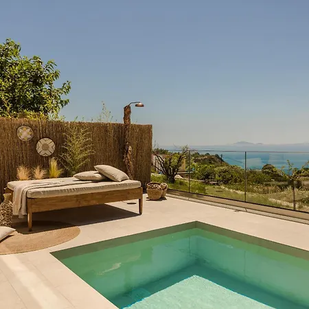 Hilaritas Sea View In Kefalonia With Private Pool And Jacuzzi