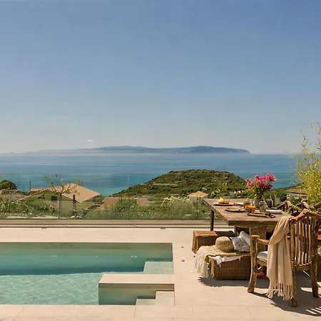 Hilaritas Sea View In Kefalonia With Private Pool And Jacuzzi بيت للعطل Ratzaklíon