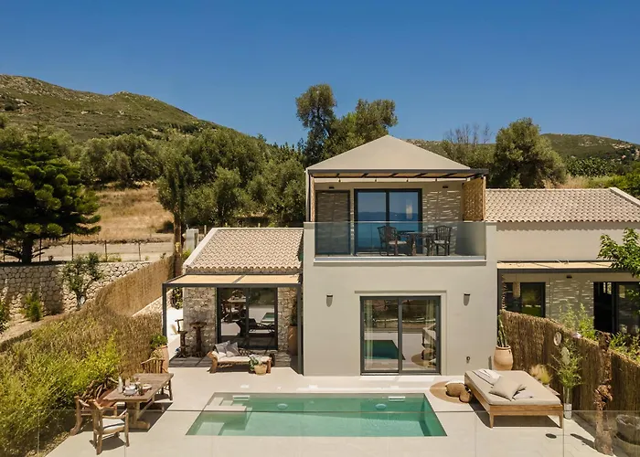 Hilaritas Sea View In Kefalonia With Private Pool And Jacuzzi *