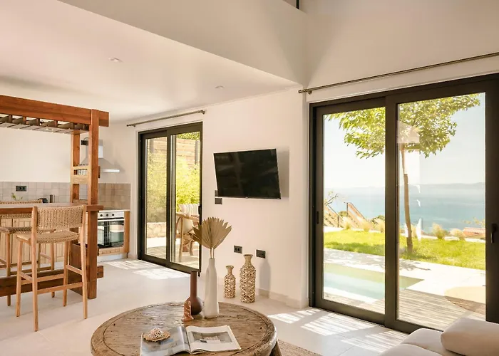 Hilaritas Sea View In Kefalonia With Private Pool And Jacuzzi * Ratzaklíon